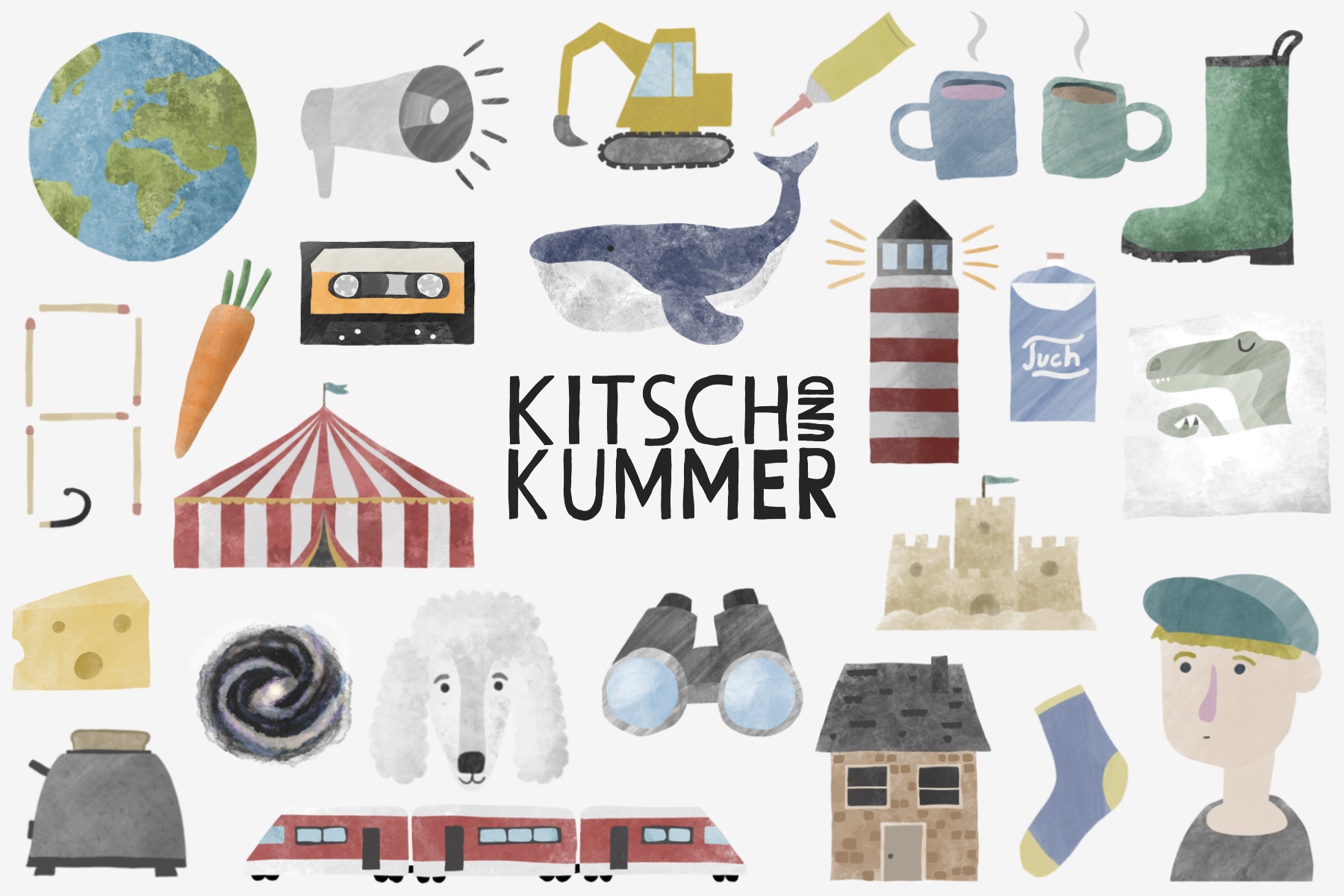 kitschundkummer (Collage) von Dominik Holzer